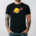 thumbnail image 1 of Classic Space Lego Theme Retro Astronaut T-shirt up to size 5XL, 1 of 2