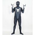 thumbnail image 1 of Classic Spider Cosplay Costume,Authentic Retro Red Blue Suit with Full Body Web Pattern,Classic Hero Costume for Anime Fans K'i'd's, Dark Blue, M, 1 of 2