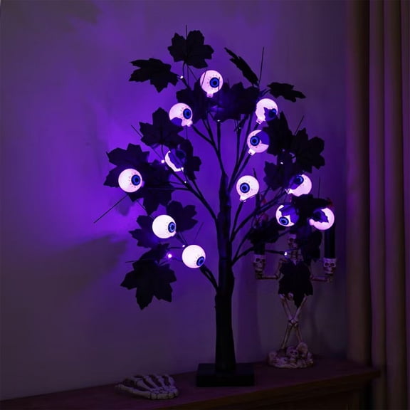 Classic Spooky Halloween Lighted Spooky Tree Branch Decor, Indoor Home Tabletop Haunted House Trick Or Treat Spooky Party Vibe, Tear Proof Weatherproof Craftsmanship Display For Holiday Party Guests
