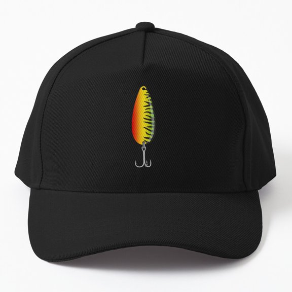 Classic Spoon Fishing Lure Baseball Hat, Hot Mackerel Angler Tackle Design, Classic Cap
