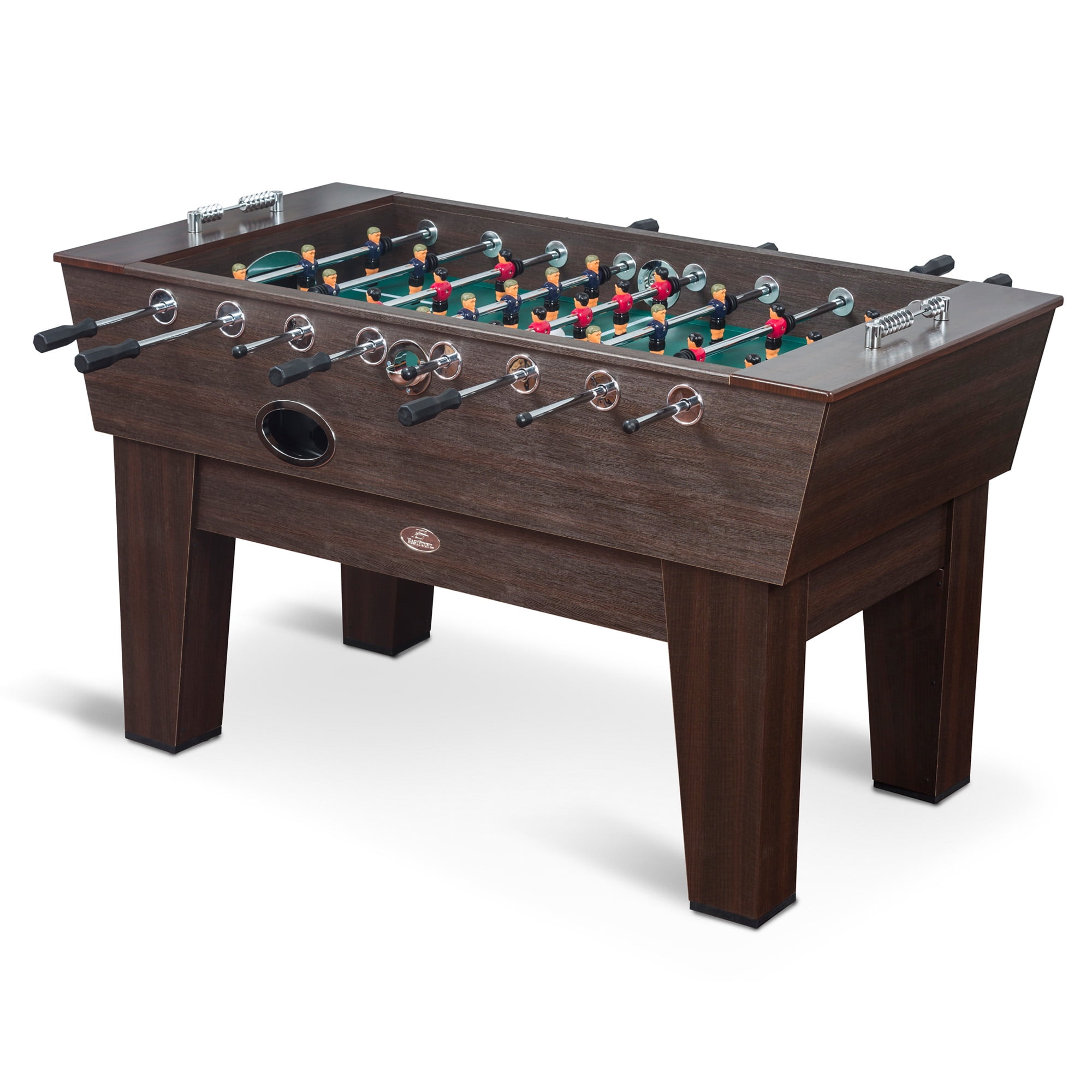 Check out this walnut foosball table I made for my high school senior  project! I entered it into the MITES state competition this week too :  r/woodworking