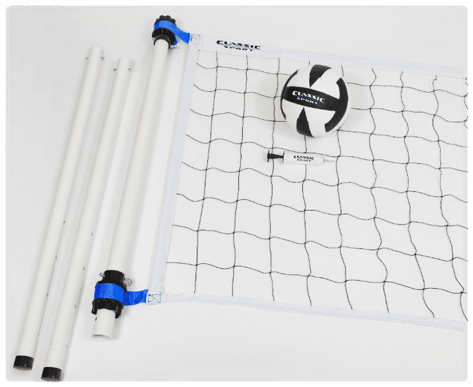 Tachikara Official SV5W Gold Leather Volleyball, College Blue/White