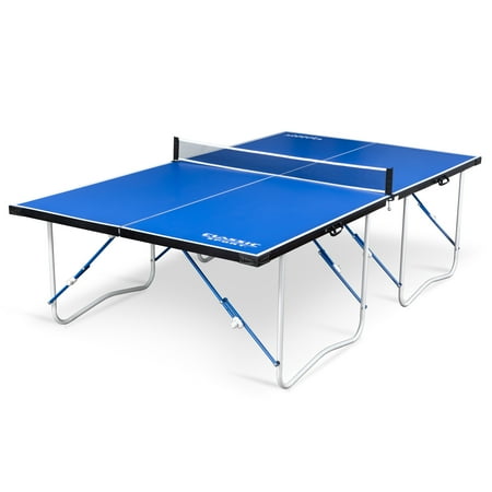 EastPoint Sports Fold 'N Store Foldable Table Tennis Table, Green, 9' x 5'