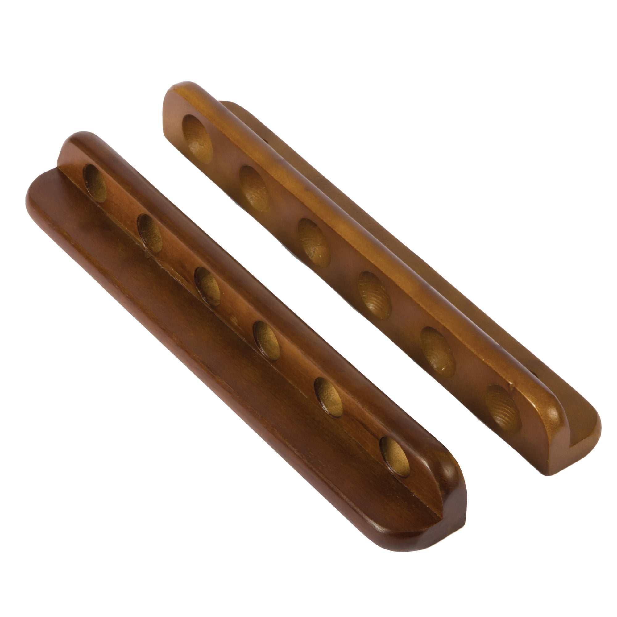 Classic Sport Six Pool Cue Stick Billiard Rack - Easy to Mount - Solid Wood - 6.33 in. x 12.47 in. x 4.04 in.