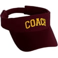 thumbnail image 1 of Classic Sport Team Coach Arched Letters Sun Visor Hat Cap Adjustable Back, 1 of 3