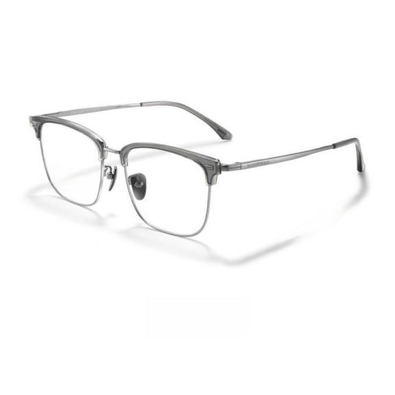 Classic Spring hinge square business Pure titanium Light weight gray glasses frame for men