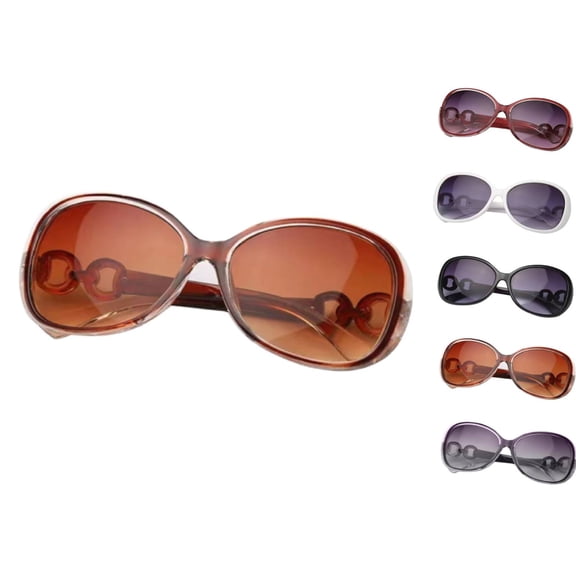 Classic Square Polarized Sunglasses for Women Oversized Trendy Retro UV Protection Shade, Brown,1PC