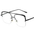 thumbnail image 1 of Classic Square Sunglass Vintage Style Fashion 400 Protection Oversized Driving Black, 1 of 4