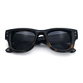 thumbnail image 1 of Classic Square Sunglasses for Men Women UV400 Protection Retro Thick Fat Bevel Frame Black Tortoise Frame Black Lens, 1 of 7