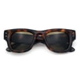 thumbnail image 1 of Classic Square Sunglasses for Men Women UV400 Protection Retro Thick Fat Bevel Frame Tortoise Frame Brown Lens, 1 of 7