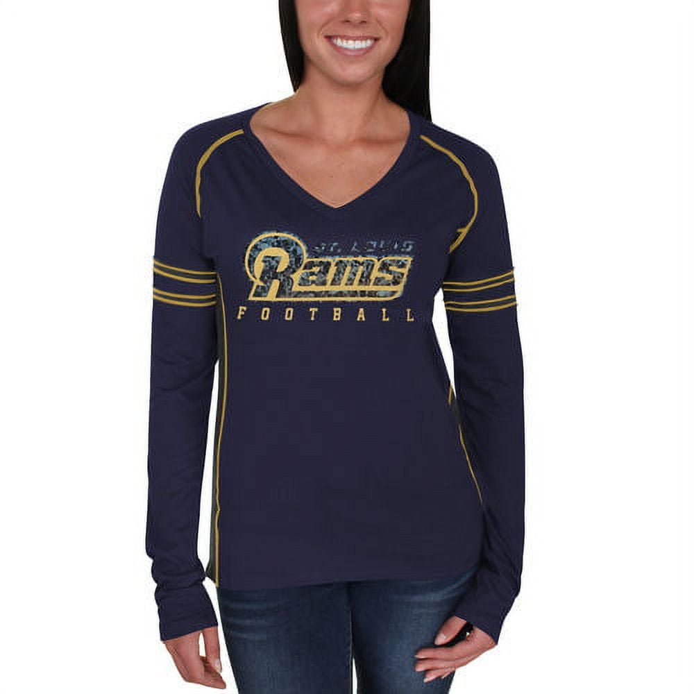 Classic St. Louis Rams Majestic Women's Deep Fade Route Long