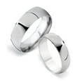 thumbnail image 1 of Classic Sterling Silver Matching Wedding Rings for Couples | 6mm, 1 of 3