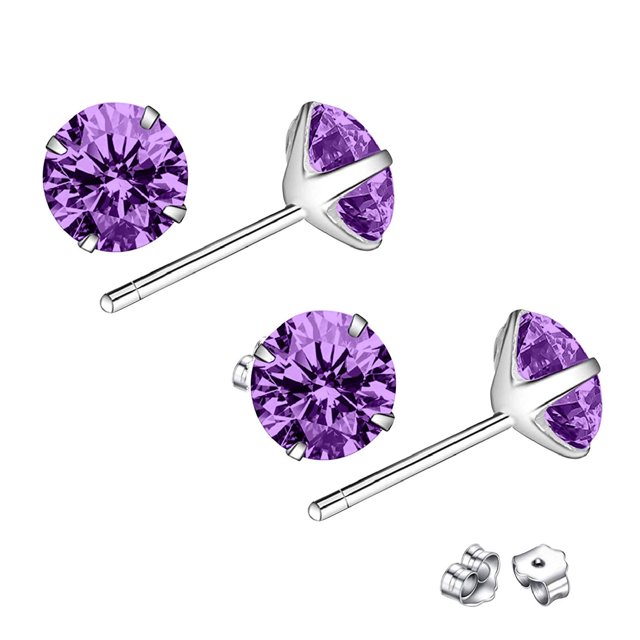 Classic Sterling Silver Stud Earrings, Earrings Cute Jewelry A Earrings