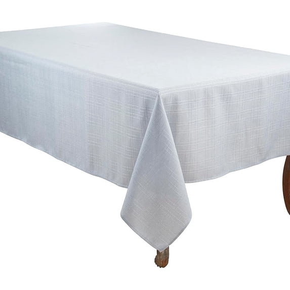 Classic Stitched Plaid Tablecloth
