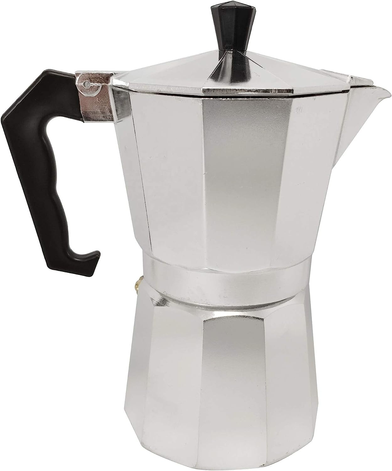MVPLUE Classic Stovetop Espresso Maker 6 Cup ，Moka Pot Aluminum  Silver，Cuban Coffee Maker， Make Delicious Coffee Easily at Home And Camping
