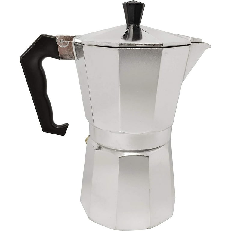 Classic Italian and Cuban Coffee Brewing Cafetera Six Cup Stovetop Espresso  and Coffee Maker Moka Pot - China Coffee Pot and Coffee Maker price