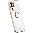 thumbnail image 1 of Classic Straight Side Soft and Simple Phone Case for Samsung Galaxy A55 5G, Ring Bracket Back Cover, Fashionable Pop Slim Protective Shell, 1 of 8