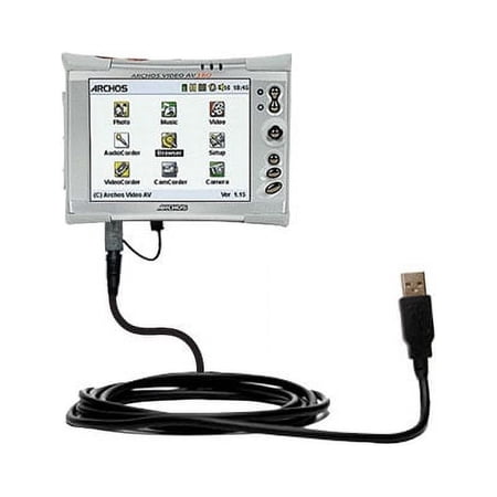 Classic Straight USB Cable suitable for the Archos AV300 AV320 AV340 AV380 with Power Hot Sync and Charge Capabilities - Uses Gomadic TipExchange Tech