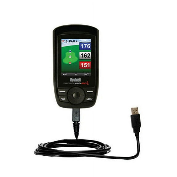 Classic Straight USB Cable suitable for the Bushnell Yardage Pro XGC XG with Power Hot Sync and Charge Capabilities - Uses Gomadic TipExchange Technol