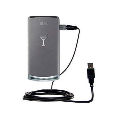 Classic Straight USB Cable suitable for the LG Lollipop GD580 with Power Hot Sync and Charge Capabilities - Uses Gomadic TipExchange Technology