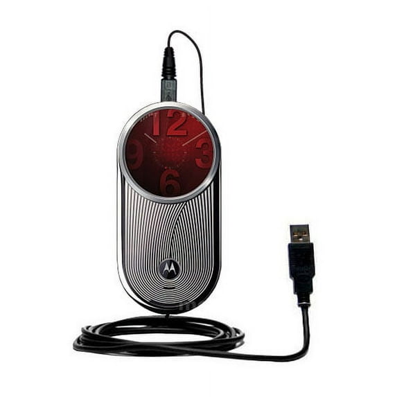 Classic Straight USB Cable suitable for the Motorola AURA with Power Hot Sync and Charge Capabilities - Uses Gomadic TipExchange Technology