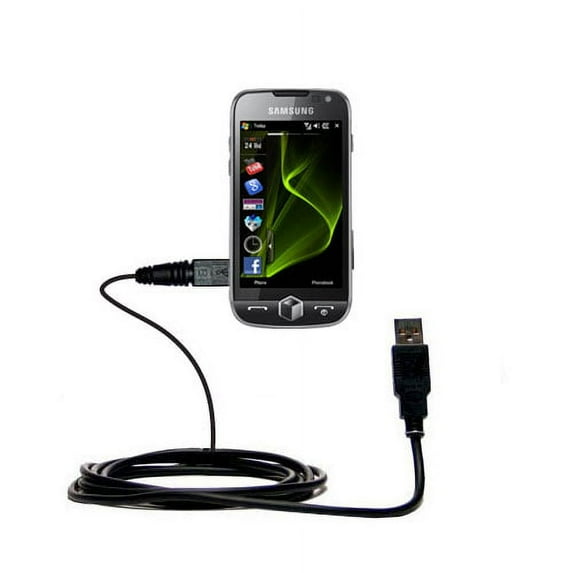 Classic Straight USB Cable suitable for the Motorola Entice W766 with Power Hot Sync and Charge Capabilities - Uses Gomadic TipExchange Technology