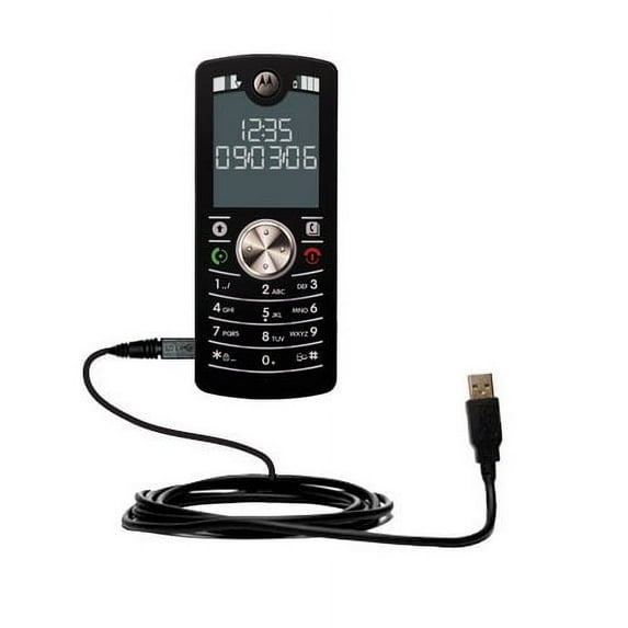 Classic Straight USB Cable suitable for the Motorola Motofone with Power Hot Sync and Charge Capabilities - Uses Gomadic TipExchange Technology