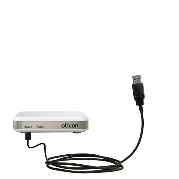 Classic Straight USB Cable suitable for the Oticon ConnectLine with Power Hot Sync and Charge Capabilities - Uses Gomadic TipExchange Technology