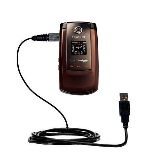 Classic Straight USB Cable suitable for the Samsung Renown SCH-U810 with Power Hot Sync and Charge Capabilities - Uses Gomadic TipExchange Technology