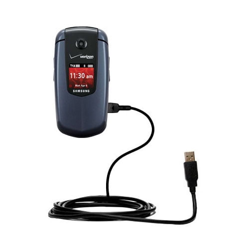 Classic Straight USB Cable suitable for the Samsung SCH-u350 with Power Hot Sync and Charge Capabilities - Uses Gomadic TipExchange Technology