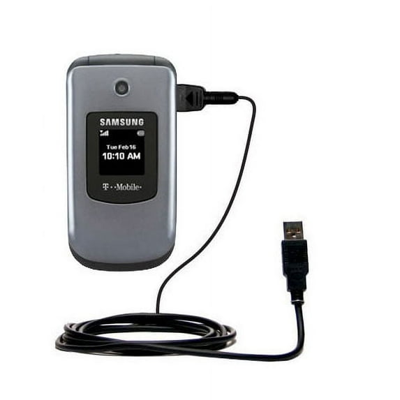Classic Straight USB Cable suitable for the Samsung SGH-T139 with Power Hot Sync and Charge Capabilities - Uses Gomadic TipExchange Technology