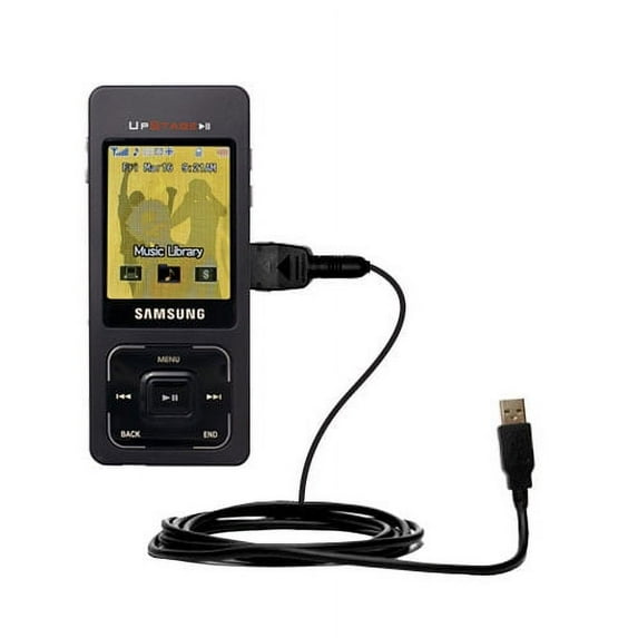 Classic Straight USB Cable suitable for the Samsung Upstage with Power Hot Sync and Charge Capabilities - Uses Gomadic TipExchange Technology