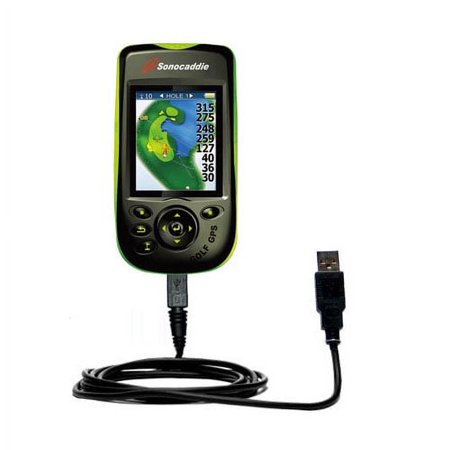 Classic Straight USB Cable suitable for the Sonocaddie v300 GPS with Power Hot Sync and Charge Capabilities - Uses Gomadic TipExchange Technology