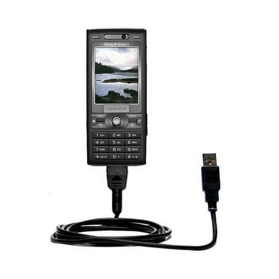 Classic Straight USB Cable suitable for the Sony Ericsson k800i with Power Hot Sync and Charge Capabilities - Uses Gomadic TipExchange Technology