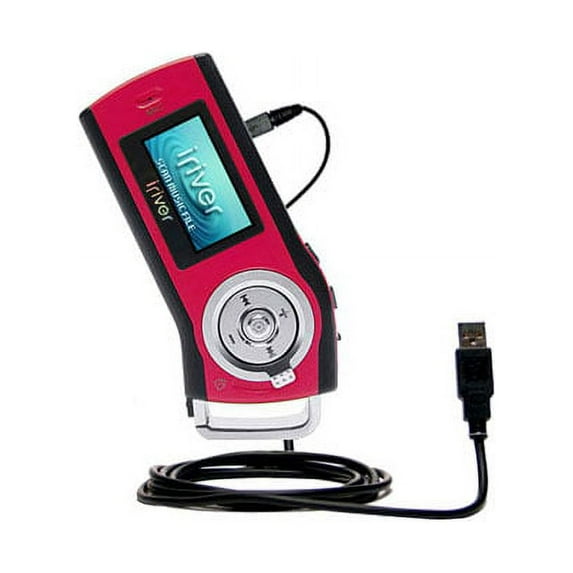 Classic Straight USB Cable suitable for the iRiver T10 with Power Hot Sync and Charge Capabilities - Uses Gomadic TipExchange Technology