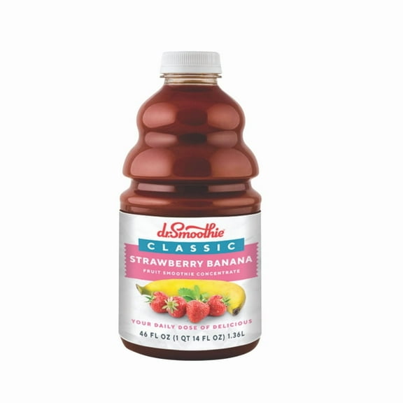 Classic Strawberry Banana 46 oz Bottle Dr. Smoothie Packing 6's/ case