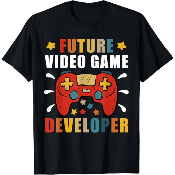 Classic Streetwear Future Video Game Developer Graphic Unisex T-Shirt, S - 5XL
