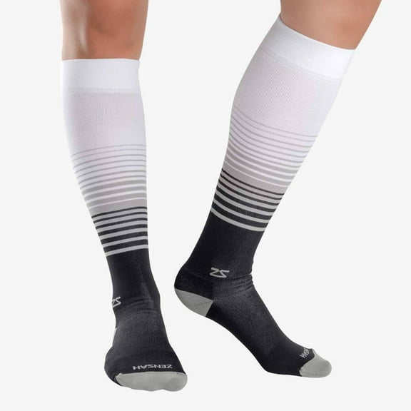 Classic Stripes Compression Socks S / Black/Grey