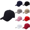 thumbnail image 1 of Classic Structured Baseball Cap - Solid Color Sports Dad Hat, Outdoor Sun Protection Casual Cap for Men Navy, 1 of 4