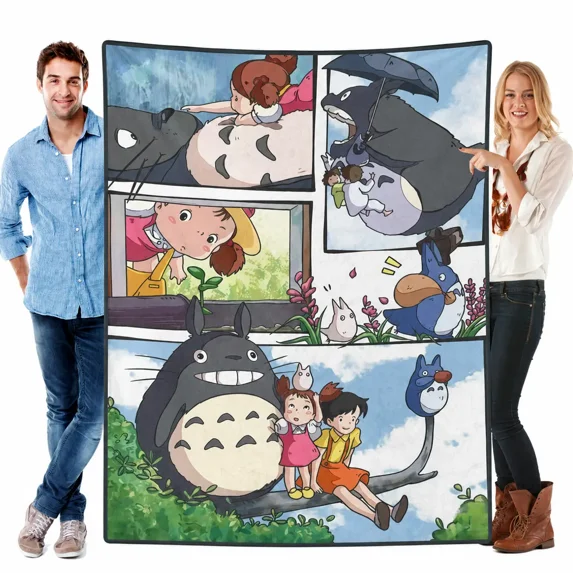 Classic Studio Ghibli My Neighbor Totoro Comic Strip Collage Soft ...