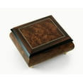 thumbnail image 1 of Classic Style Burl-Elm with Rosewood Border Music Box - And I Love Her, 1 of 2