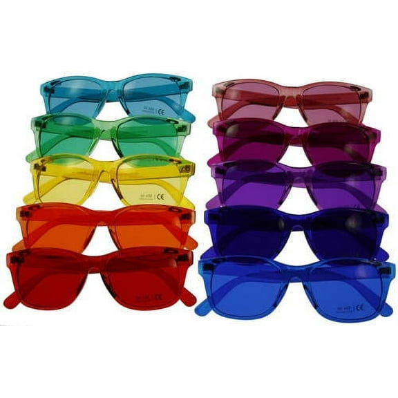 Classic Style Color Therapy Glasses - Set Of 10