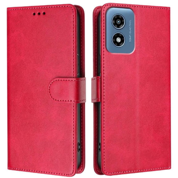 Classic Style Flip Case for Motorola Moto G 5g 2024 Shockproof Wallet Case Card Holder Rfid Blocking Magnetic Closure