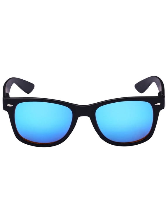 Classic Style Full Lens (No Bifocal) Reading Sunglasses for Men and Women - Blue - 1.50