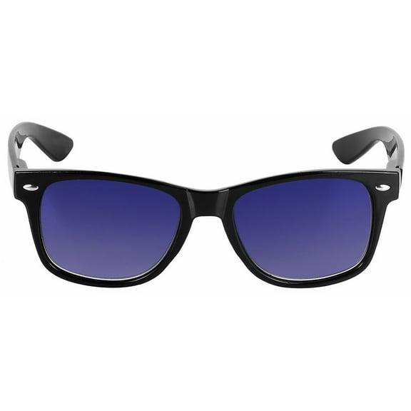 Classic Style Full Lens (No Bifocal) Reading Sunglasses for Men and Women - Blue - 1.75