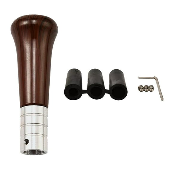 Classic Style Gear Shifter Knob in Brown Wood Grain for Cars and Trucks