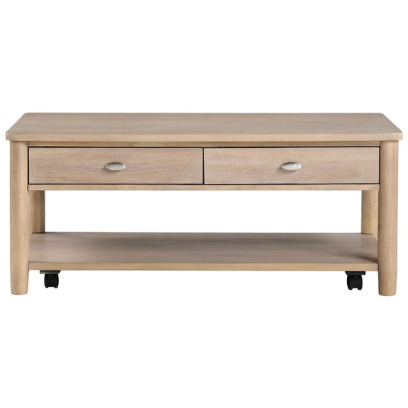 Classic Style Rectangular Table | For Coffee and End Table Use | Comes with Polished Chrome Tone Knobs