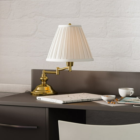 Classic Swing Arm Desk Lamp - Polished Brass