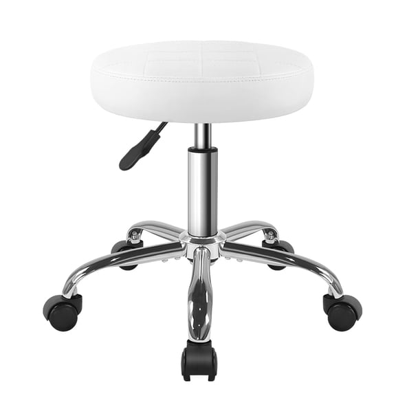 Classic Swivel Stool with Wheel for Salon Work Home SPA Shop Height-Adjustable Rolling Stool Chair Small