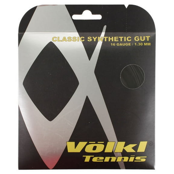 Classic Synthetic Gut 16G/1.30 Tennis String Black